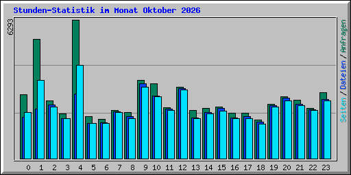Stunden-Statistik im Monat Oktober 2026
